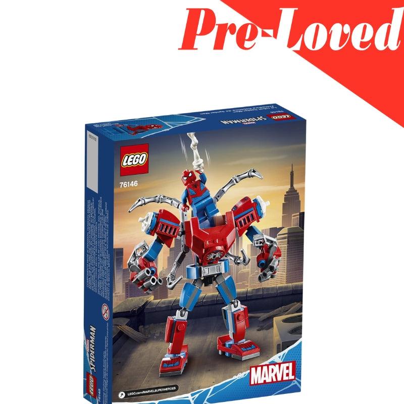 LEGO Marvel Spider-Man: Spider-Man Mech 76146 Kids' Superhero Building Toy, Playset with Mech and Minifigure (152 Pieces)