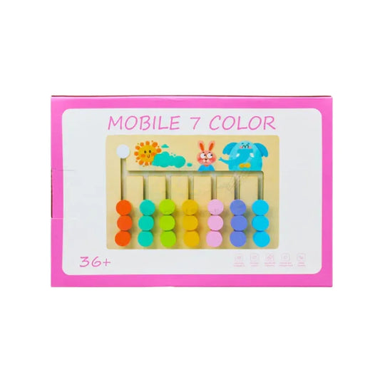 Wooden Slide Color & Shape Matching Toy  Fun & Educational Sorting Game