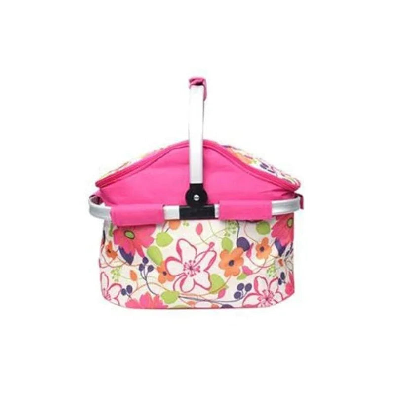 Baby Picnic Cooler Basket Large, Foldable & Insulated