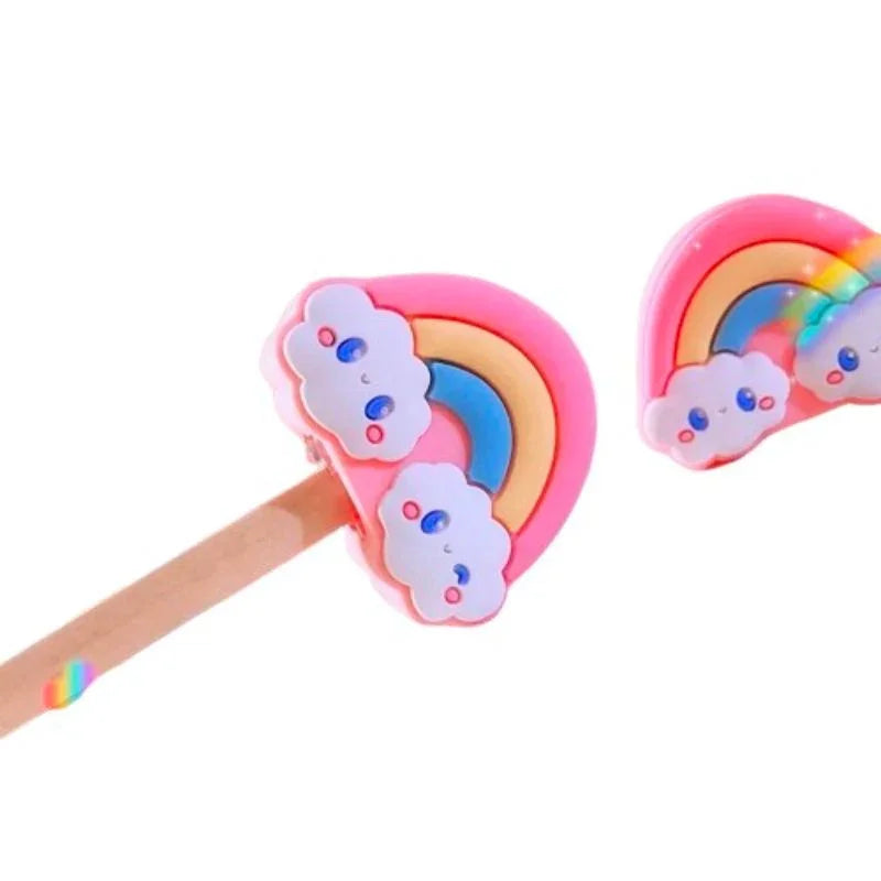 Rainbow Silicon Soft Pencil Sharpener for kids