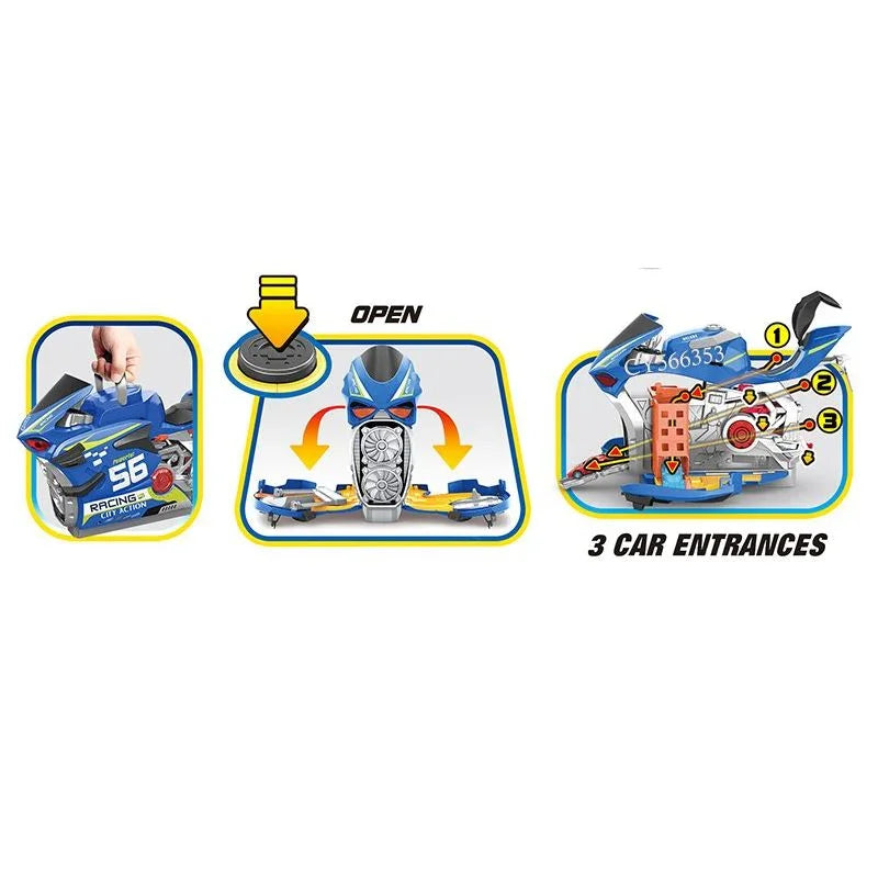 Motorcycle Shape Garage Lighting Musical Toy