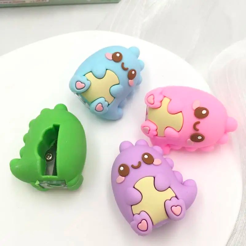 Dino Silicon Soft Pencil Sharpener for kids
