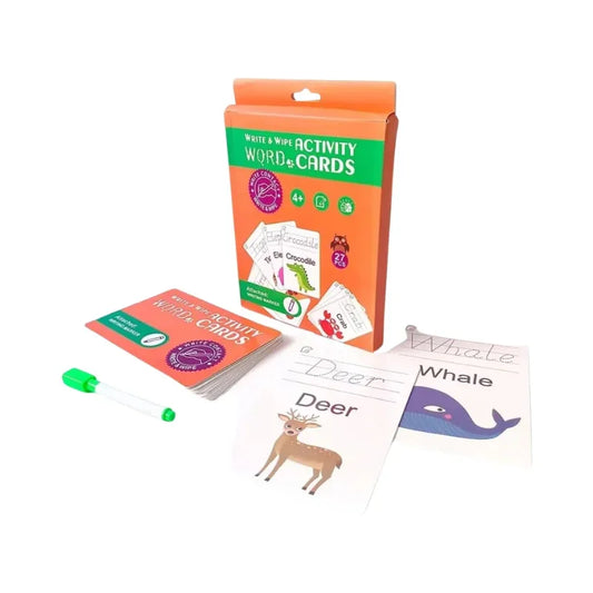 Reusable Alphabet A Z Flash Cards  Early Learning Activity Set for Kids