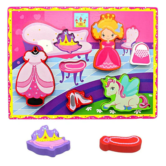 Unicorn Wooden Board & Doll Accessories – Magical Playtime Fun for Kids