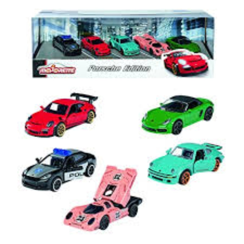 Premium Diecast Porsche 911 Turbo Classic Sports Toy Car with Pull-Back Action(8PCS)
