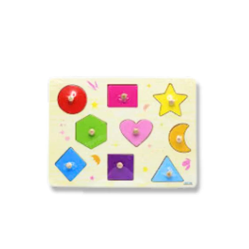 Wooden Shape Puzzle Board – Fun & Educational Learning for Kids