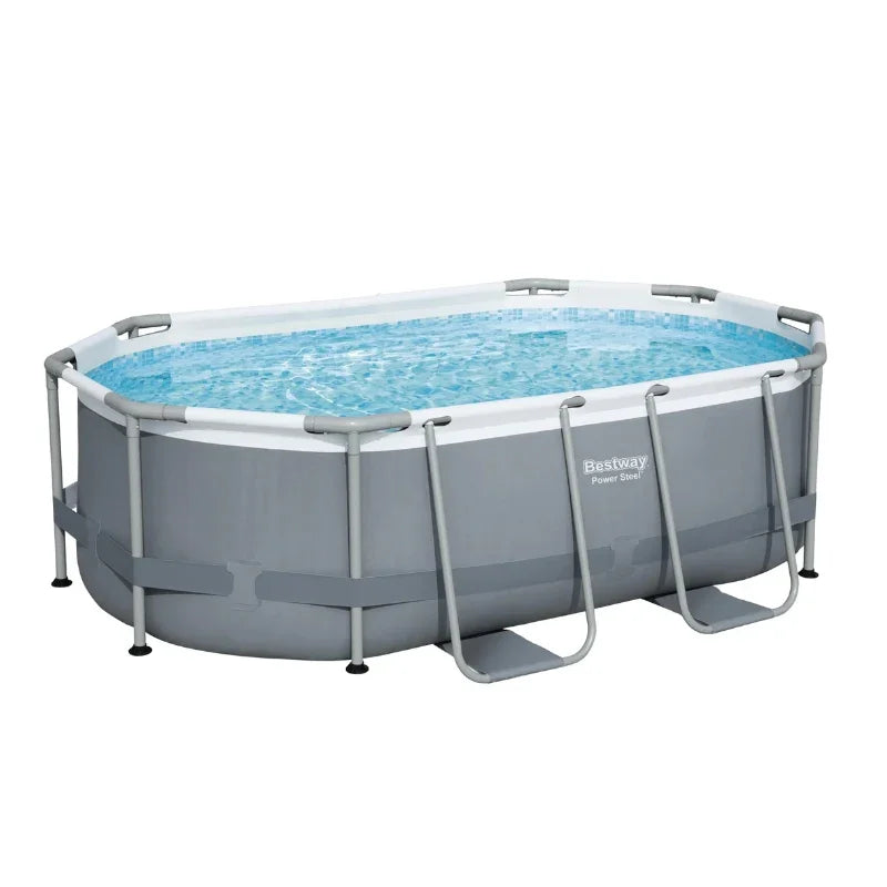 Bestway Above Ground Steel Frame Oval Pool (10' x 6'7" x 33")(5614A)