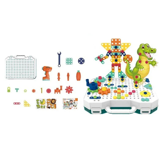 Creative Building Blocks With Screw Nuts Tools Toy (237 Pcs)