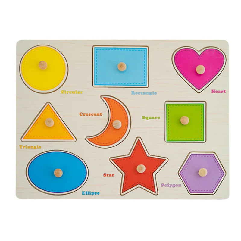 Wooden Shape Puzzle Fun & Educational Sorting Game for Kids