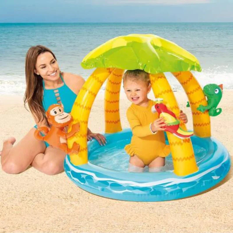 Intex Tropical Island Baby Pool Fun Safe Water Play for Kids