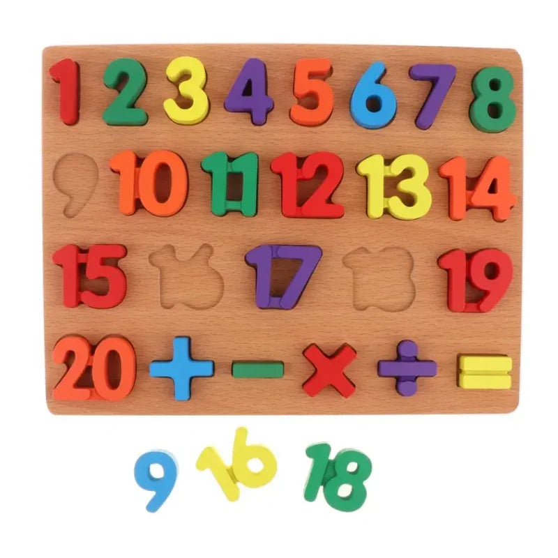 Wooden /Number Sorting Board – Fun and Educational Learning Toy for Kids