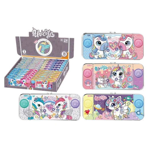 Unicorn Water Game – Handheld Ring Toss Toy for Kids (4 Assorted Designs)