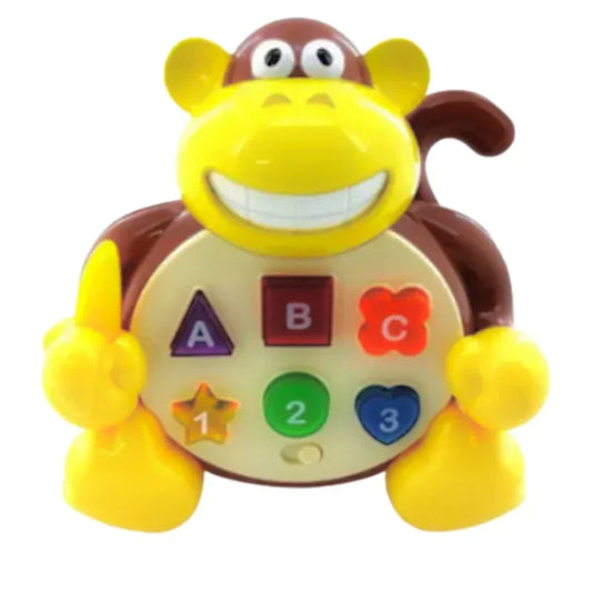 Smiling Monkey Educational Toy Learn ABC 123 with Fun Sounds (Deal)