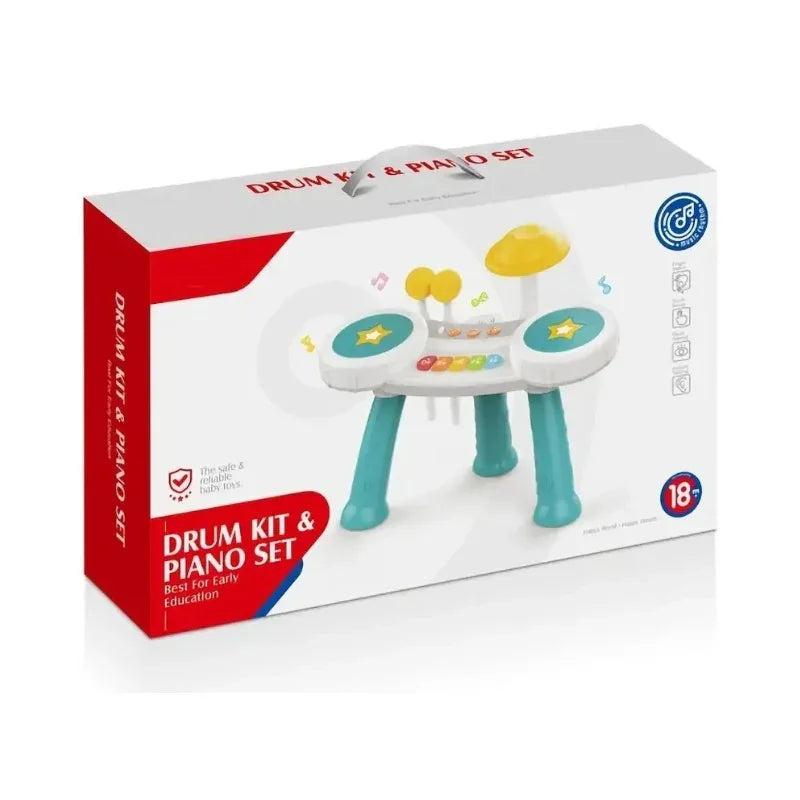 Musical Keyboard Piano Drum Set Toy For Kids