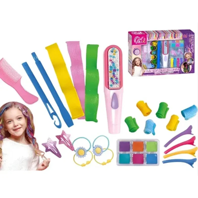 Glam Princess Beauty & Jewelry Set for Girls – With Sparkling Accessories and Hair Extensions