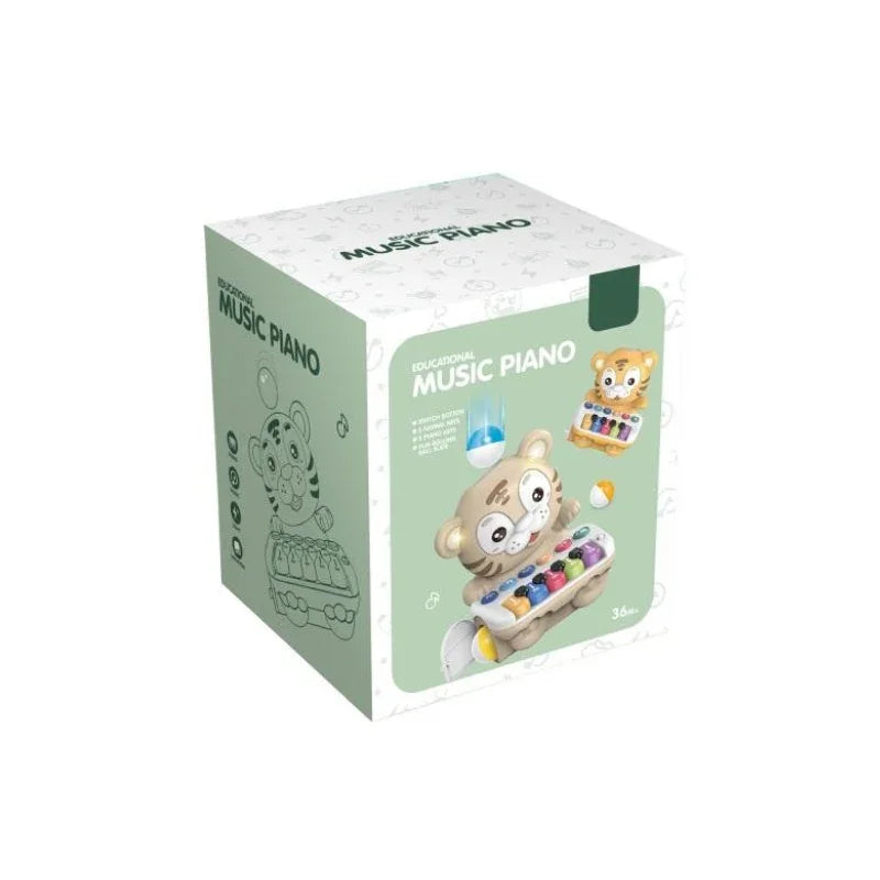 Adorable Lion Style Kids Piano with Lights and Sounds