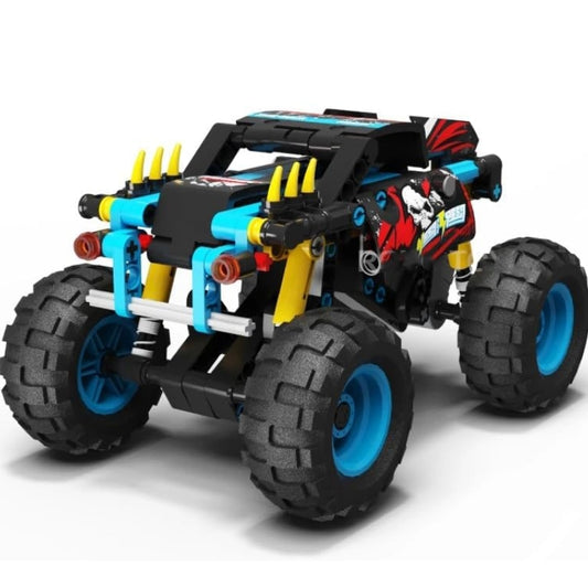 Contest Master Pull-Back Monster Truck Building Block Set 198 Pieces