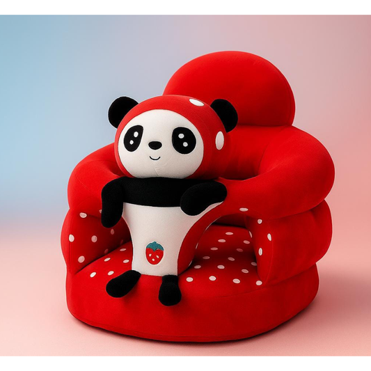 Panda Baby Sofa Seater Chair Soft Plush Support Seat