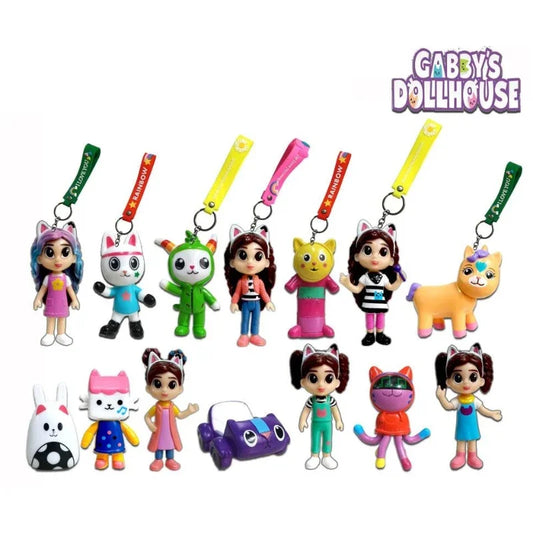 Gabby’s Dollhouse Character Keychains Colorful, Fun and Perfect for Little Fans (Assorted)