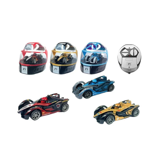 Helmet Case F1 Remote Control Racing Car High-Speed Fun (Assorted)