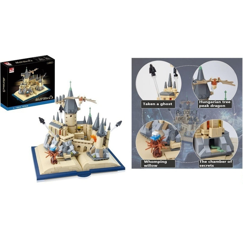 Creative Book Castle Building Blocks Kit Toy for Kids