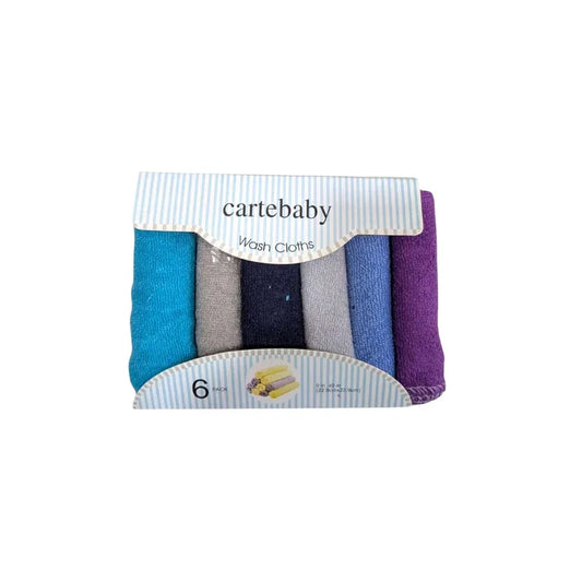 Soft Baby Washcloths  Pack of 6 (Multi-Color)