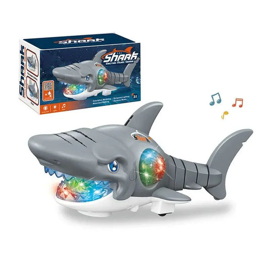 Electric Crawling Shark Toy Musical, Light-Up Fun for Kids