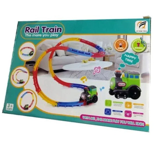 Melody Express- Innovative Light-Up Tumble Train Rail Playset