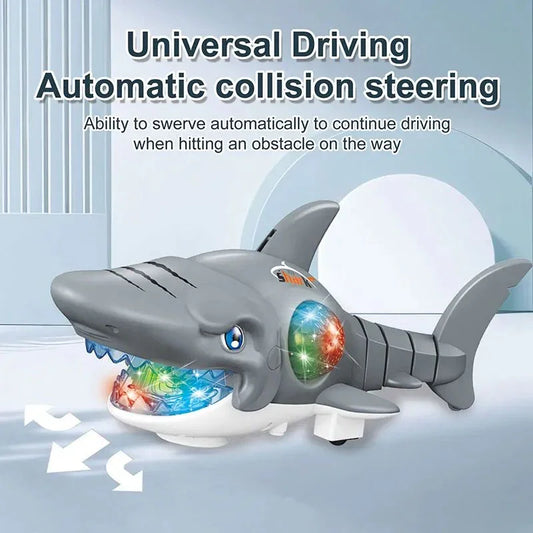 Electric Crawling Shark Toy Musical, Light-Up Fun for Kids
