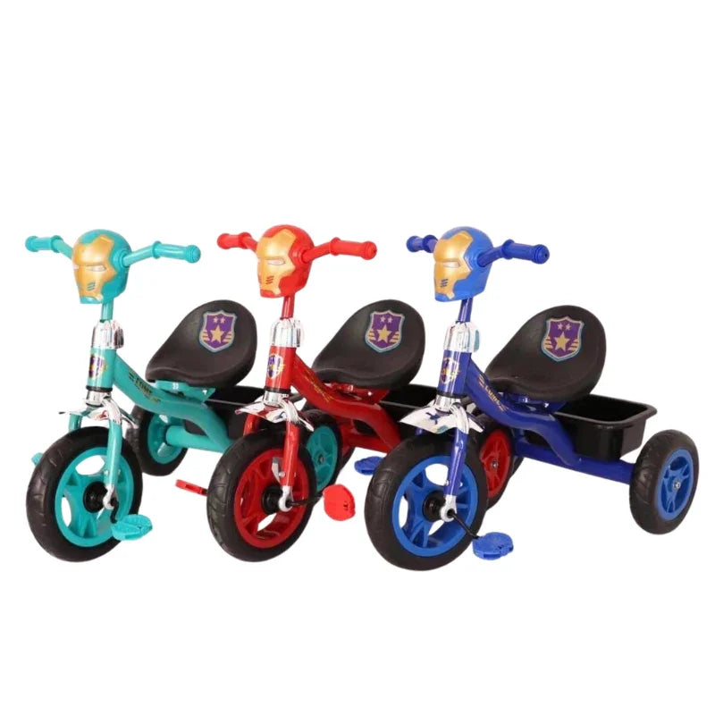 Superhero Kids Tricycle with Lights  Music  Wheel Ride On Bike Toddlers