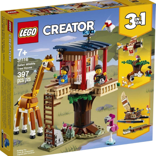 LEGO Creator 3in1 Safari Wildlife Tree House 31116