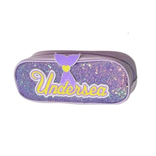 Undersea Glitter Pencil Box For Girls