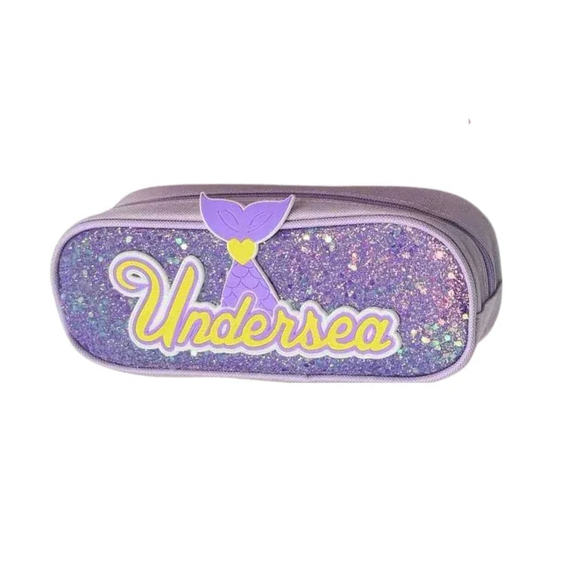 Undersea Glitter Pencil Box For Girls