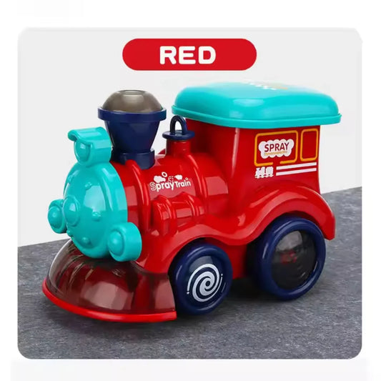 Electric Spray Cartoon Car Toy – Light, Sound, and 360° Universal Movement