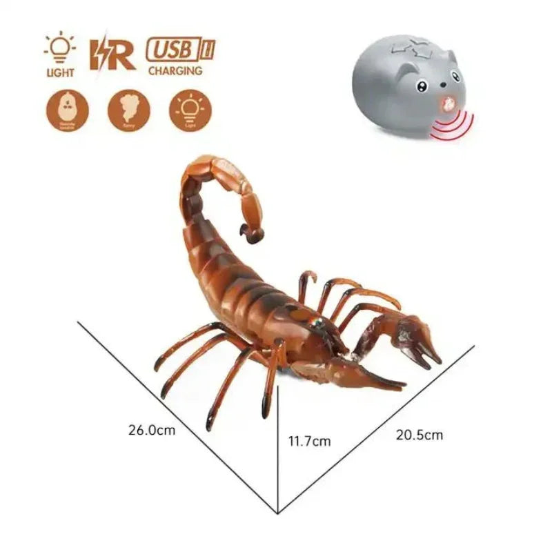Remote Control Simulation Scorpion Hayvan Animal Toy For Kids (Deal)