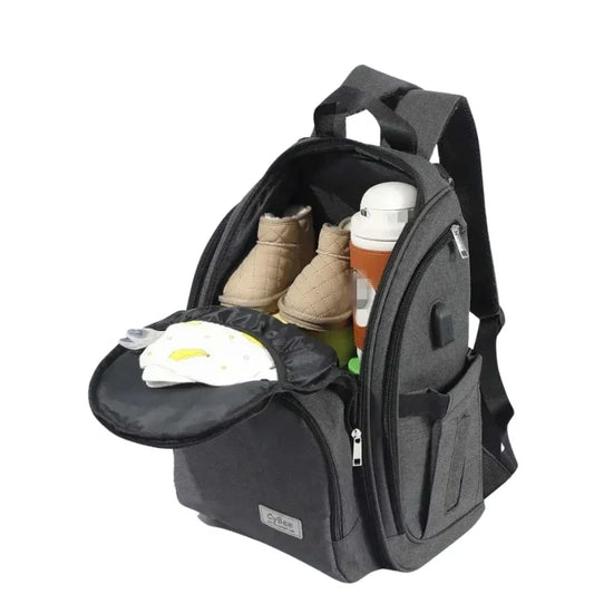 Waterproof Extra Large Capacity Mummy Diaper Backpack – Multi-Functional Travel Bag for Baby Care