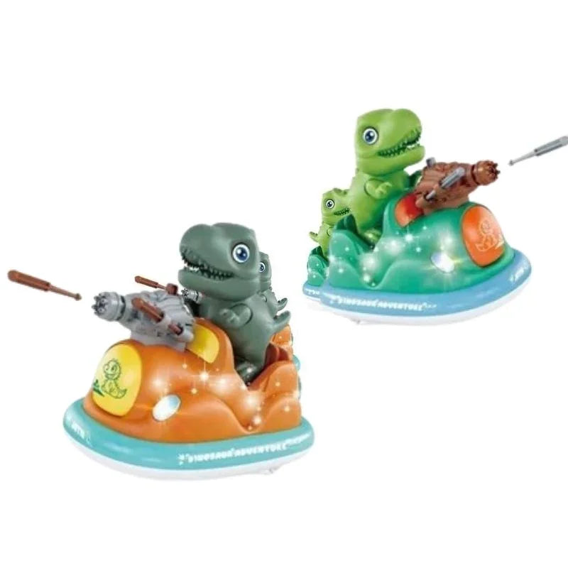 Electric Dinosaur Missile Car – Green & Orange (2 Colors)