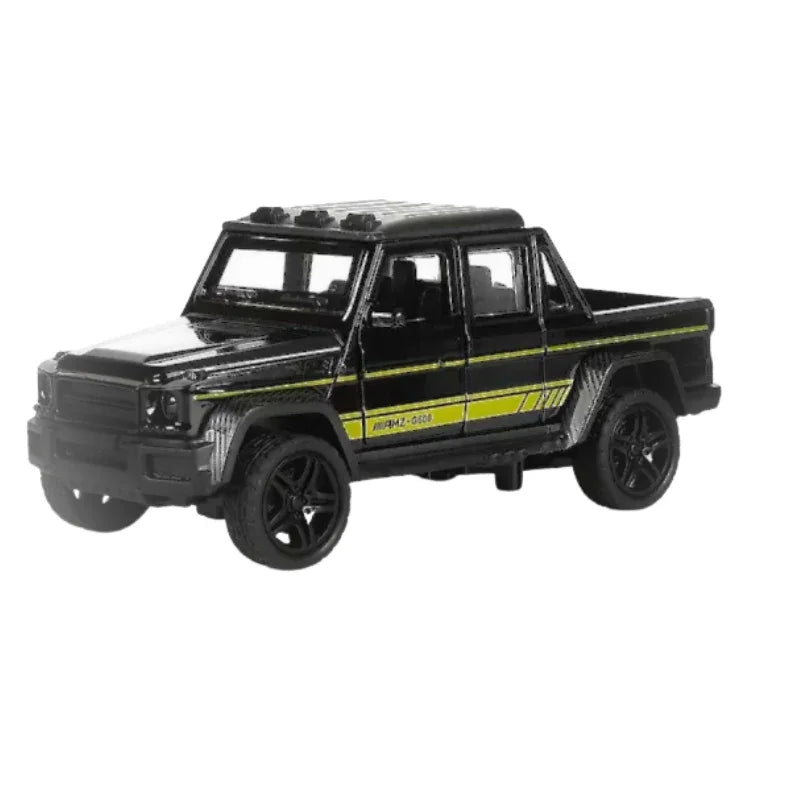 Die-Cast Off-Road Pickup Truck Toy – Realistic Design & Openable Doors