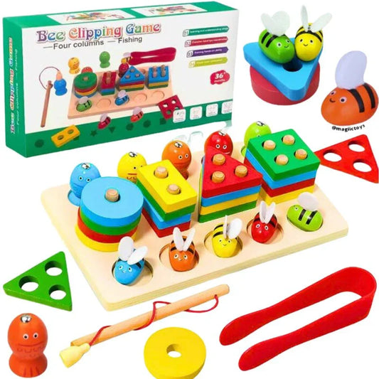 Buzzing Fun The Bee Clipping Game for Kids