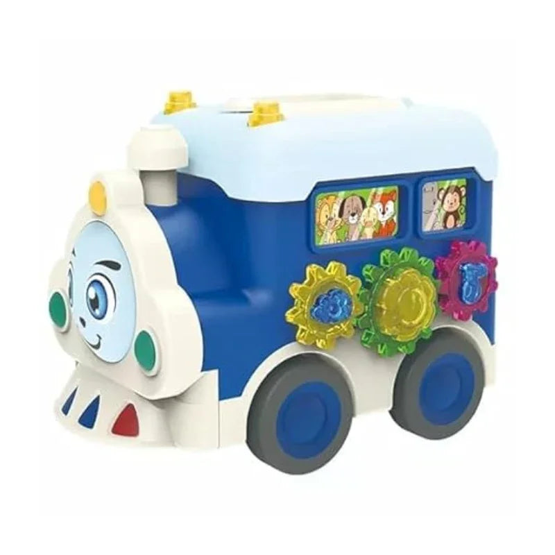 Cartoon Friction-Powered Train Toy for Children – Multicolor (Pack of 1)