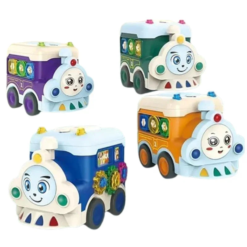 Cartoon Friction-Powered Train Toy for Children – Multicolor (Pack of 1)