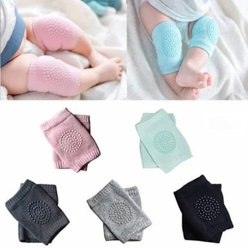 Cushioned Baby Knee Pads Safe & Comfy Crawling Support (Assorted)
