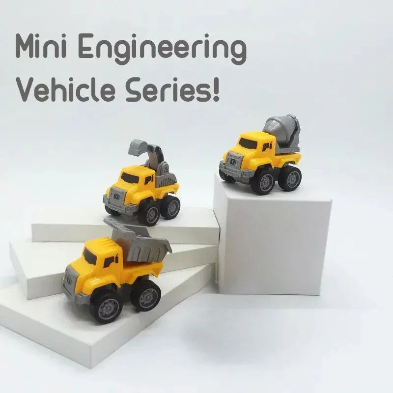 Pull Back Mini Construction Truck - 1 Pc