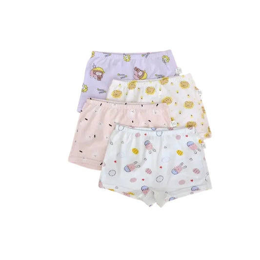 Soft & Adorable Cartoon Cotton Underwear for Baby Girls (Assorted)