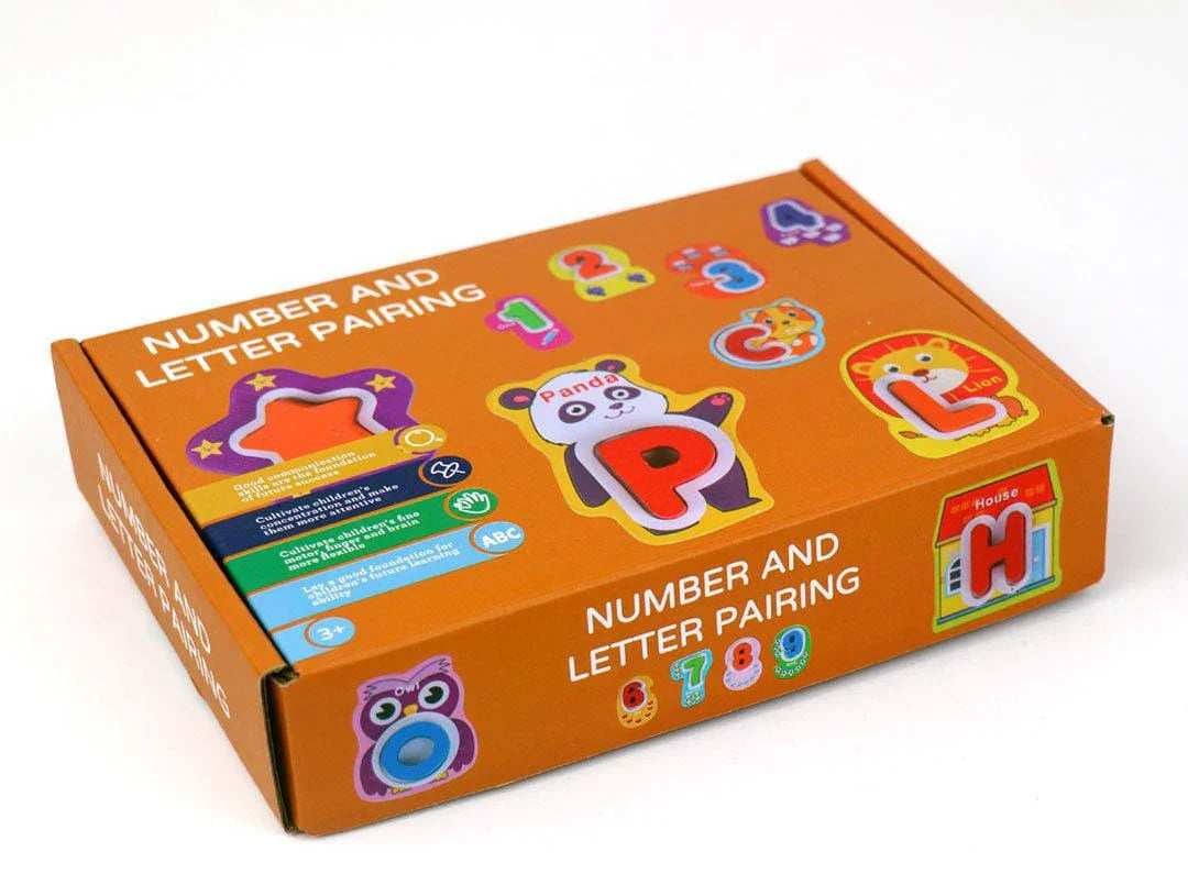 Fun with Numbers & Letters Educational Pairing Game for Kids