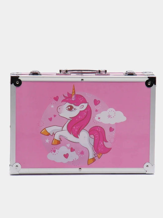 Create Anywhere- Unicorn Foldable Art Set In Sleek Aluminum Box
