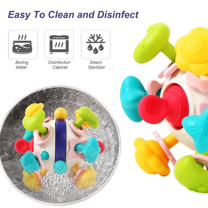 Baby Teether & Rattle Ball Ultimate Fun & Relief for Teething Tots