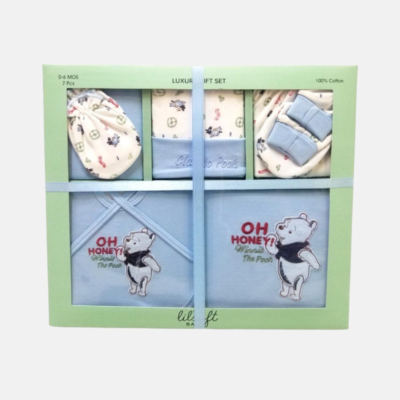 Lil Soft Honey Baby Gift Set - 10 Pcs - Blue