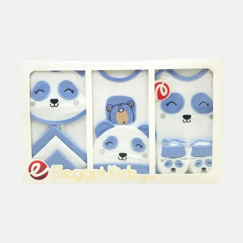 Elegant Panda Newborn Baby Gift Set - 10 Pcs - Blue