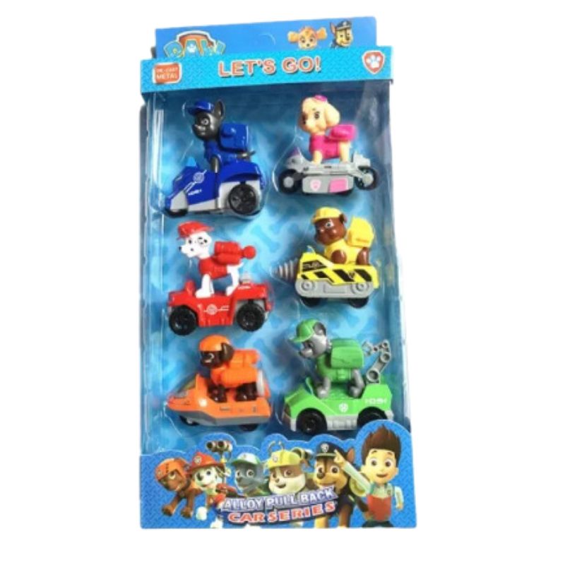 Race To The Rescue- Paw Patrol Alloy Pull Back Car Series